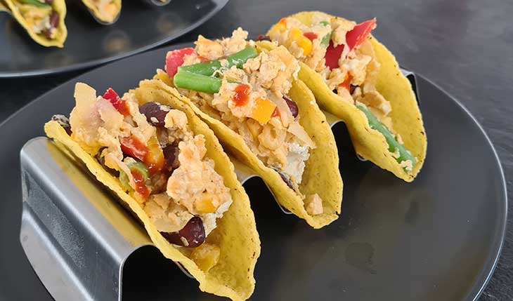 Breakfast Tacos with Scrambled eggs