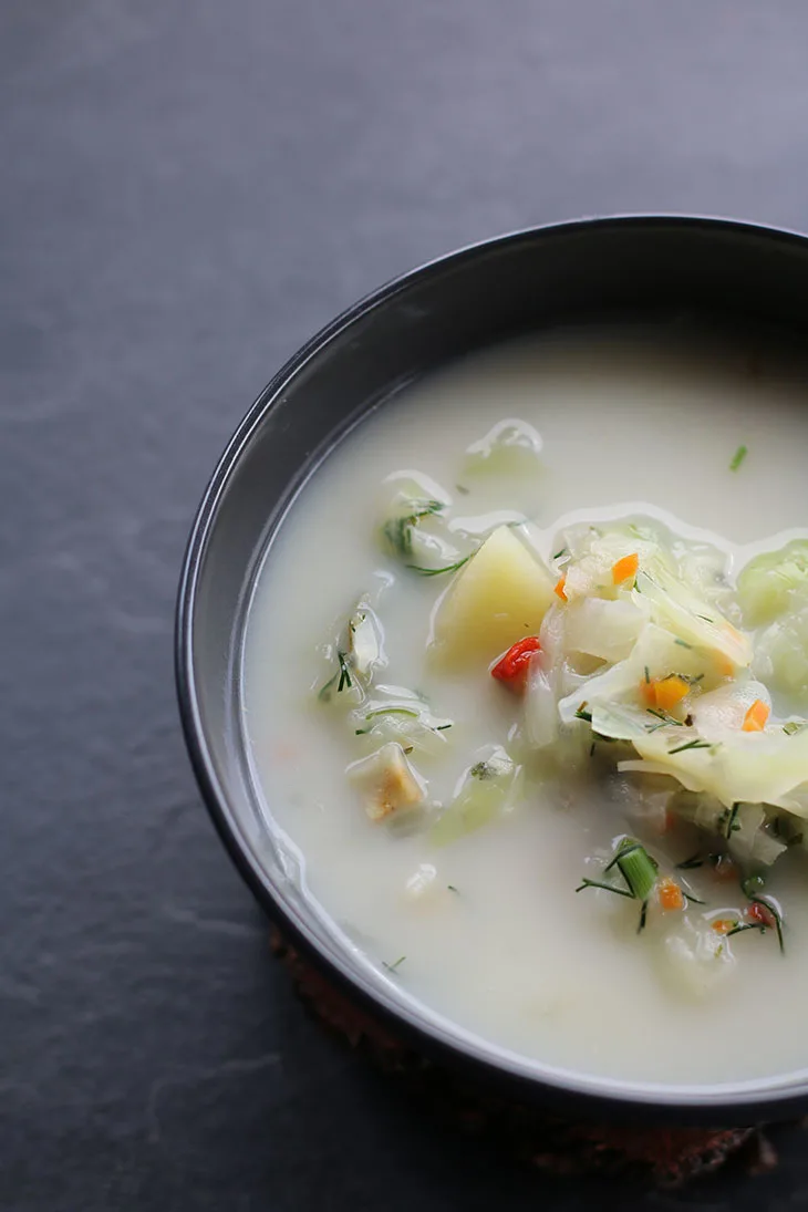 sour Potato Cabbage Soup